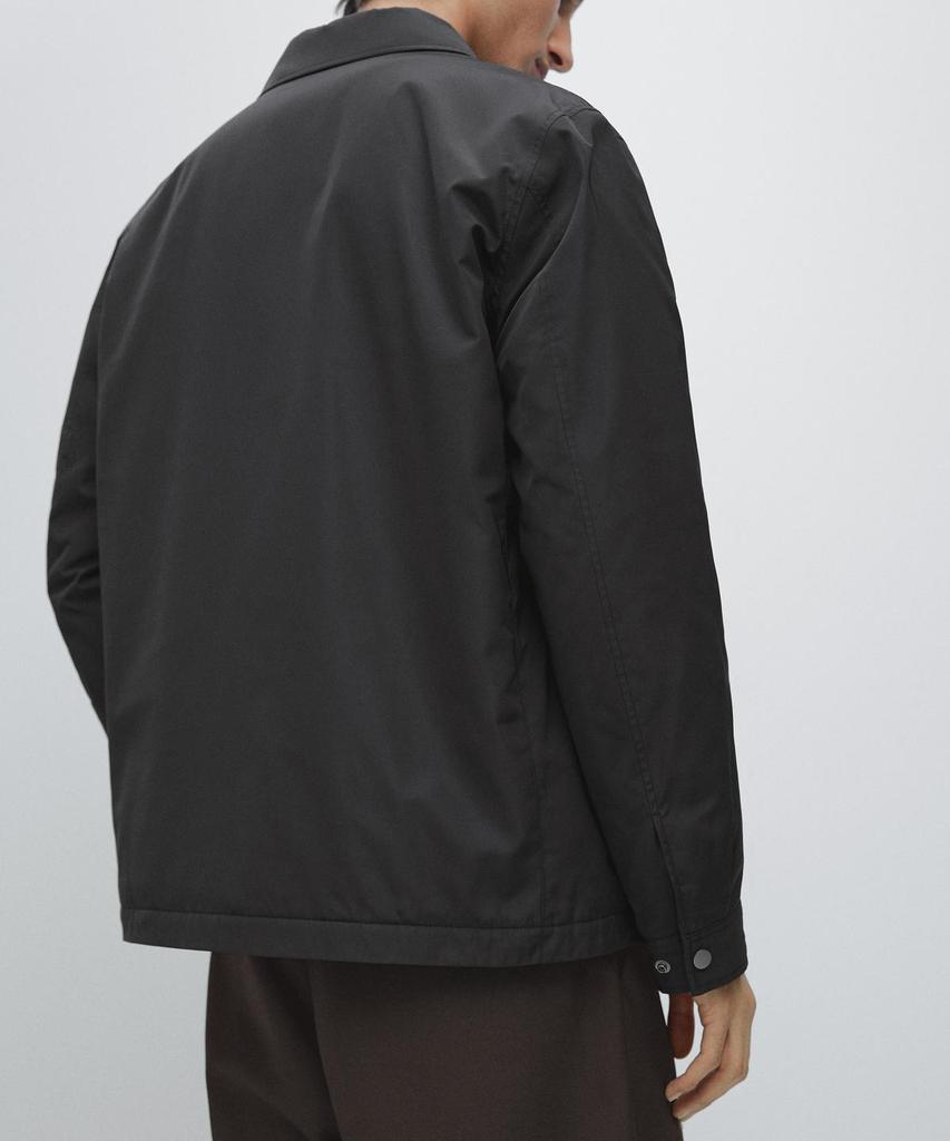 Massimo Dutti Pocket Detail Water-Repellent Overshirt