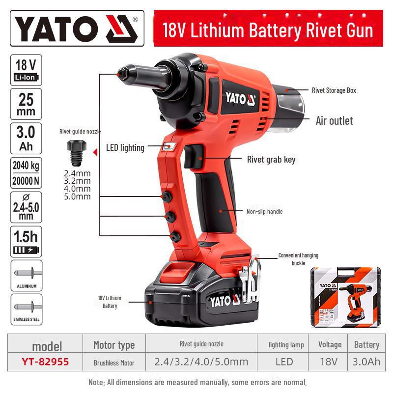 Yiertuo Electric Rivet Gun: Automatic Riveting Machine with Core Pulling Feature