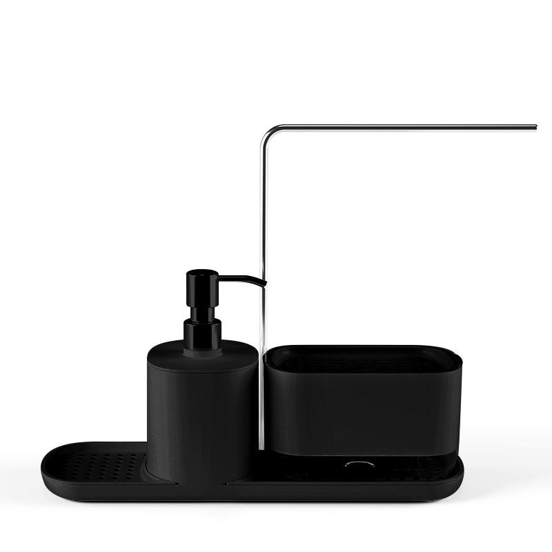 

Нажимной дозатор мыла для кухонной мойки и полка для хранения