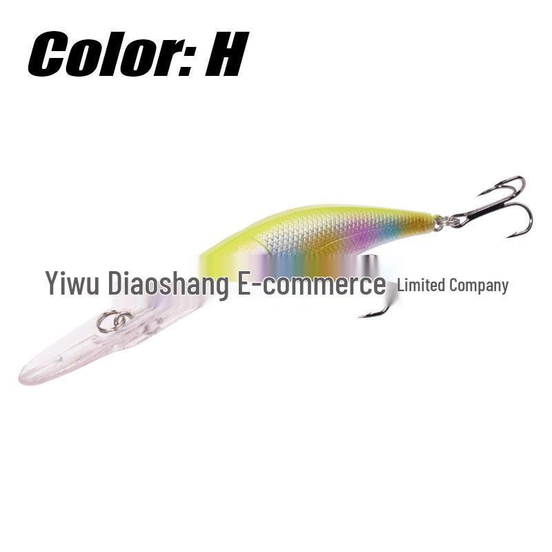 Deep Diving Bionic Minnow Lure Set - Floating Hard Artificial Bait for Long Cast Fishing