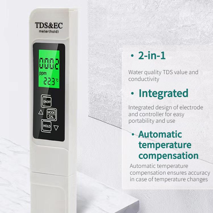 Three In One TDS Pen EC Conductivity Detector Household Water Quality Testing Pen Household Nuclear Pollution Water Quality Testing Pen