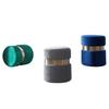 Velvet Ottoman with Storage Blue Vanity Chair Gold Legs Storage Footstool Living Room Elegant Storage Footstools