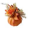 Urlaubsparty Tischdekoration Herbstkürbis Ornament, Künstlicher Schaumstoff mit Blume, Ahorn Innen Halloween Akzente Blätter, Beere für Herbsternte