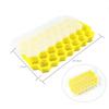 37 Grid Silicone Ice Cube Mold Honeycomb Ice Tray Mold Reusable Ice Cube Maker With Lids Jelly Juice Mold Whiskey Accessories