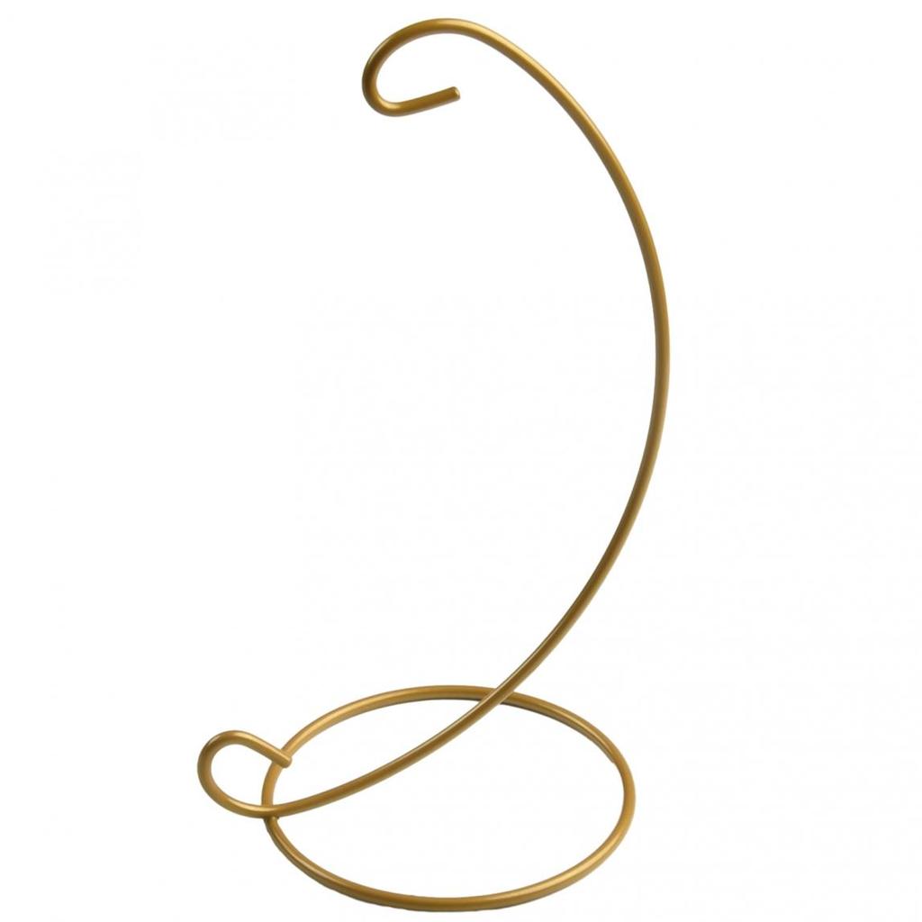 Ornament Hanging Display Stand Iron Stand L Shape Metal Decoration Golden