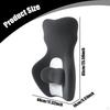 Bequemes Memory-Schaumstoff-Bürostuhl-Kissen, Kompaktes ergonomisches Rückenstützkissen für das Auto
