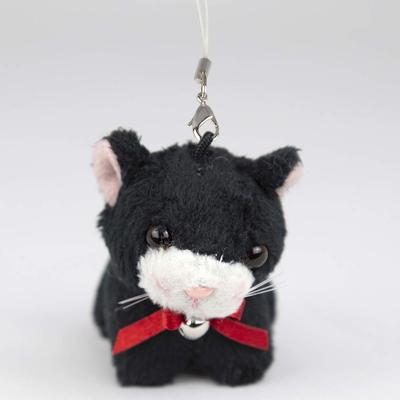 Bamboo Shoot Fontaine Strap Cat Black Plush Toy 38036