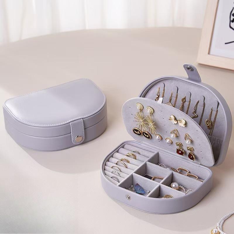 

Maillard Jewelry Storage Box High end Exquisite Earrings Earstuds Earrings Necklace Jewelry Box Gold Jewelry Box 17X12X5cm сірий колір