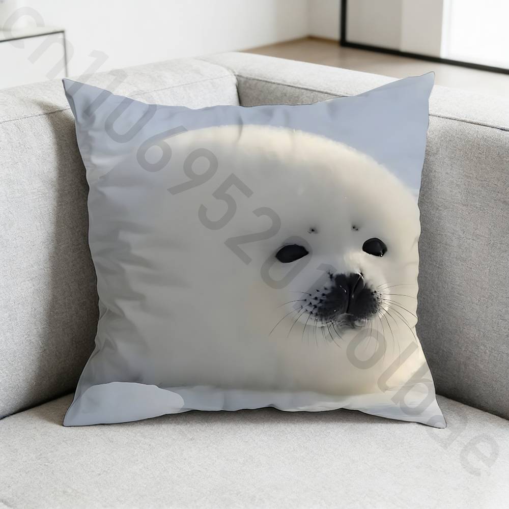 Seal Sea Cute pillow cover living room sofa cushion cover bedroom room bed pillow cover home decoration