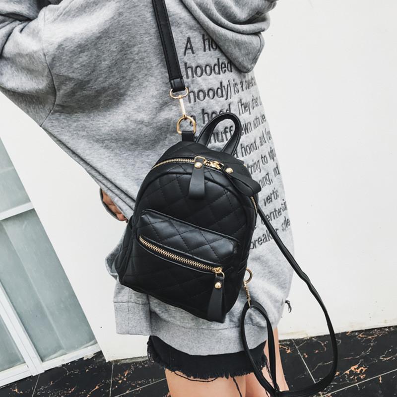 IELGY Diamond Backpack All-Match Backpack Fashion Female Bag