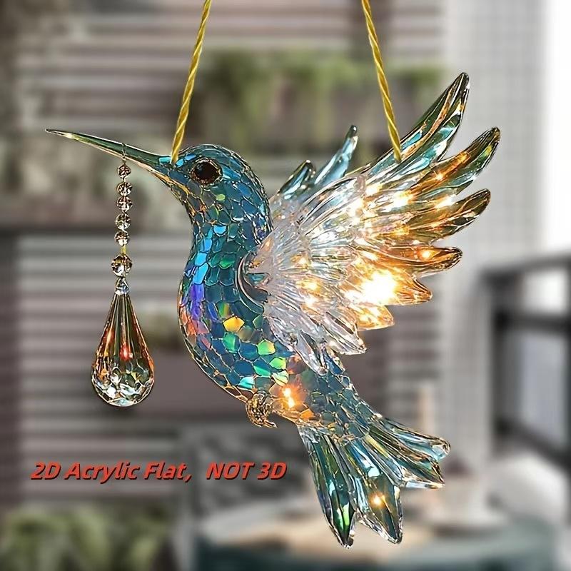 Two-dimensional plane2Two-dimensional Flat Sunlight Capturing Decorative Refraction Device with Colorful Light Rays, Exquisite and Compact Black