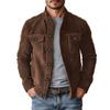 New men's casual European and American men's jackets, new imitation suede jackets
