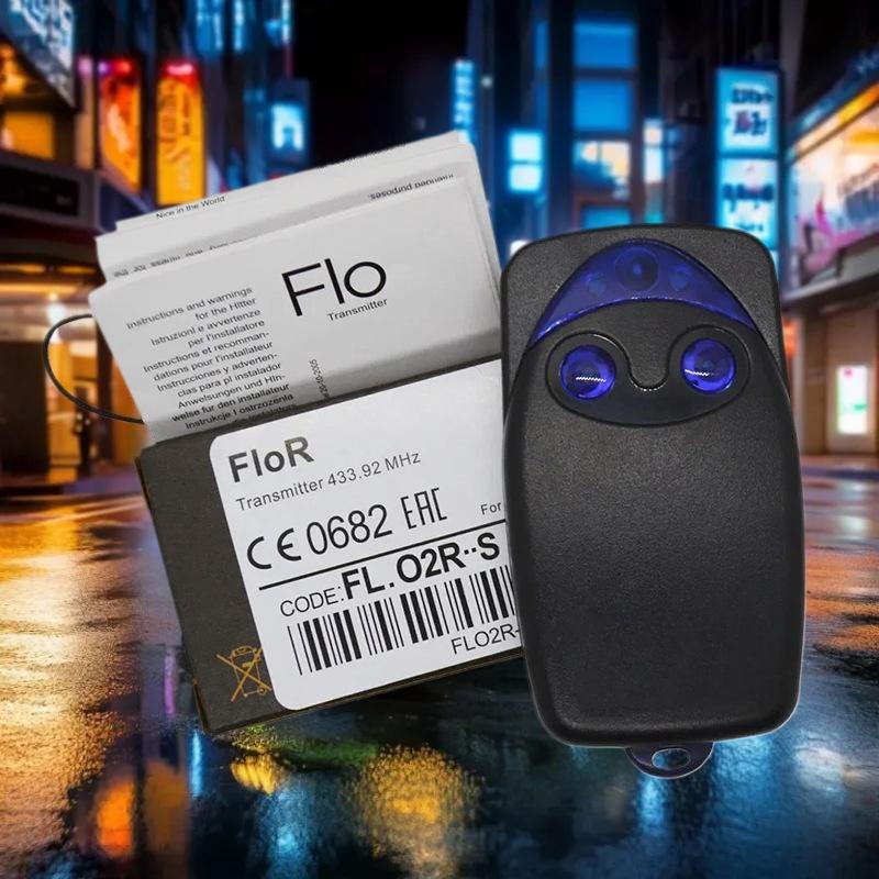 1pc FLO2R-S FLO4R-S NICE 433.92MHz Rolling Code Remote, Flor-s Garage Door Controller