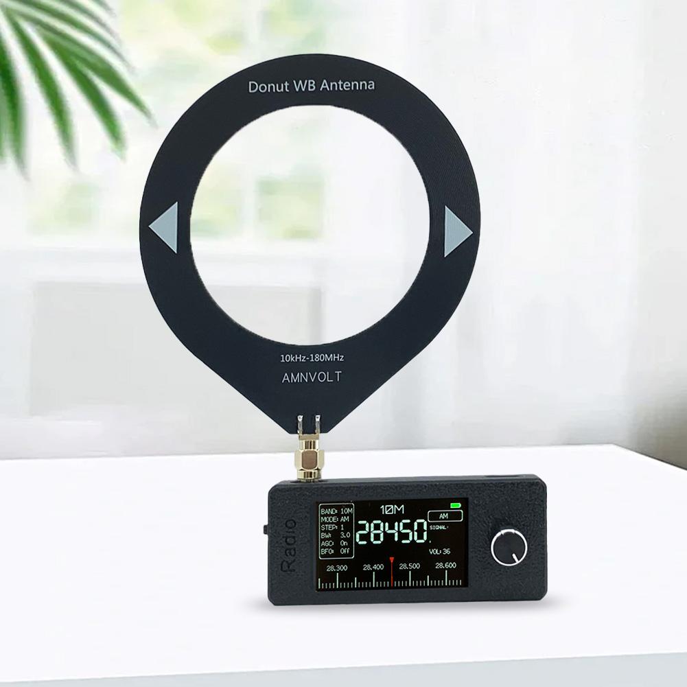 SI4732 0.5-108mhz Portable Radio LSB USB AM FM Pocket Mini Radio with Ring Antenna All Band Radio Receiver HF SW MW VHF Radio