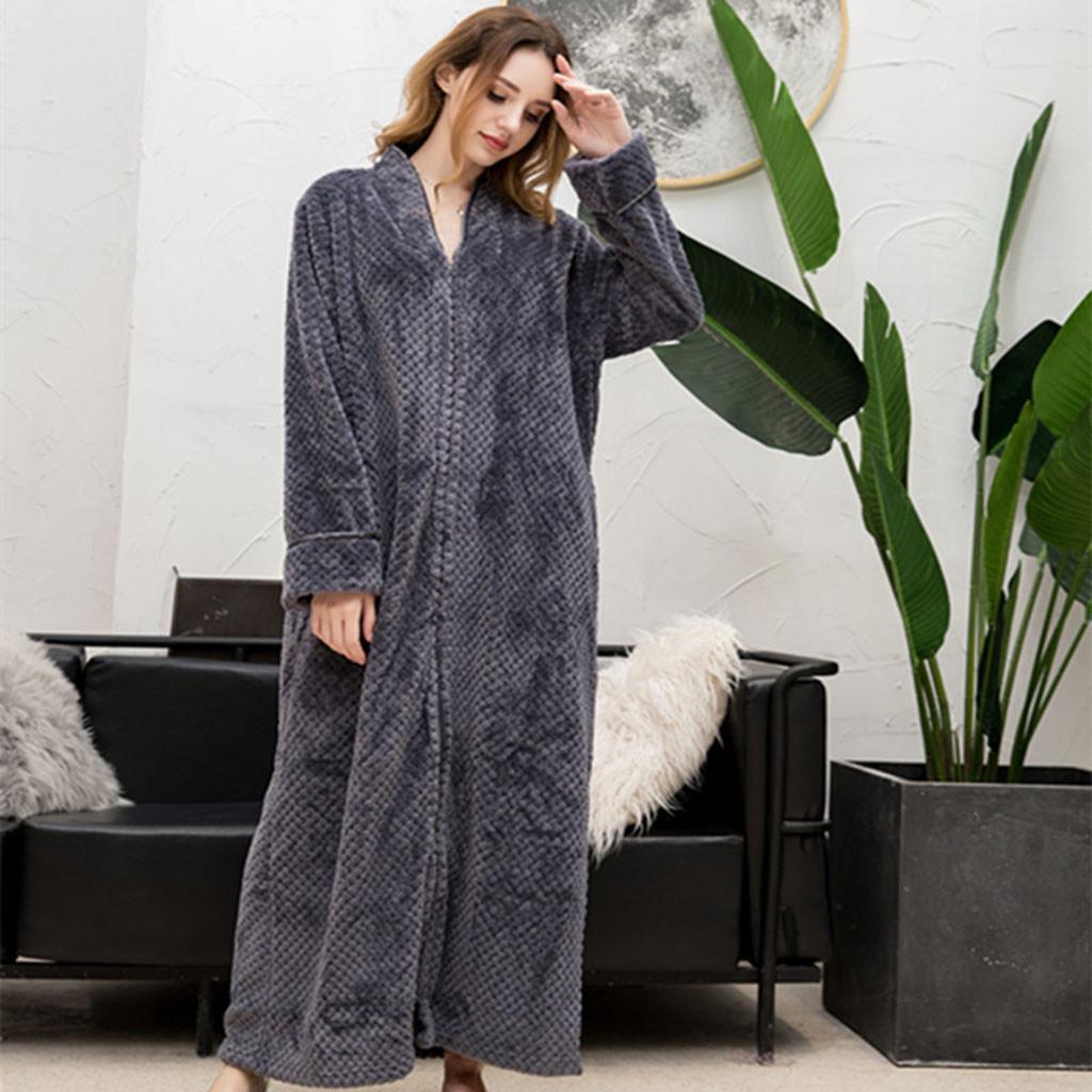Nightwear Zipped Dressing Gown Marks And Spencer Buy Fleece Ladies