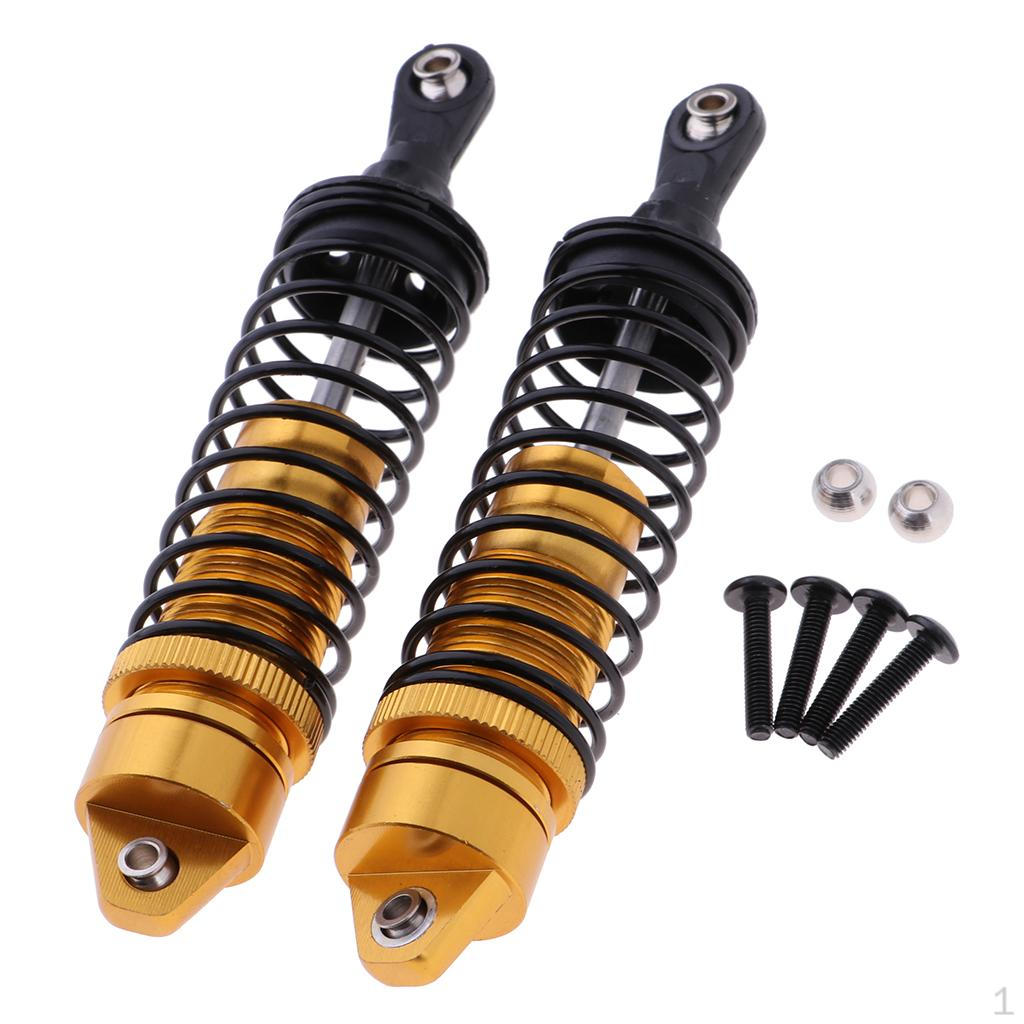 

1 Pair Aluminum Rear Shock Absorber Dampers Slash Short Course Truck Upgrade Parts жёлтый