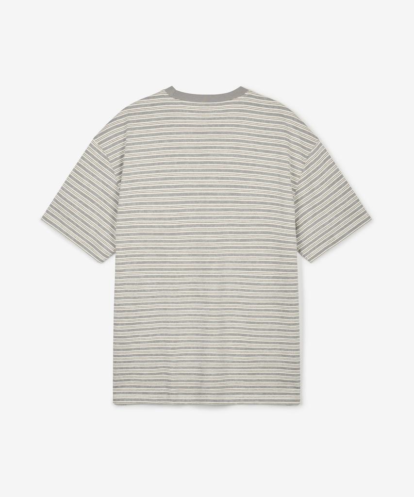 Tienjiti W Vintage Striped Tee (Vintage Gray) Tnts6E206G2