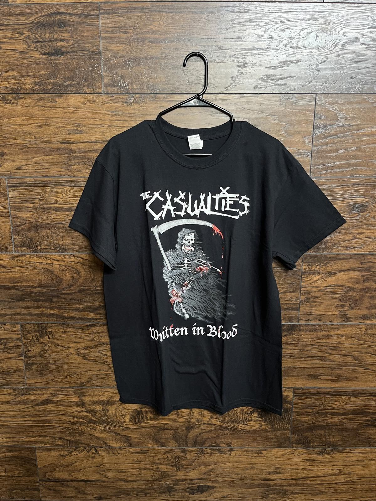 The Casualties Band T-shirt Written in Blood Album Tee - L XXXXL