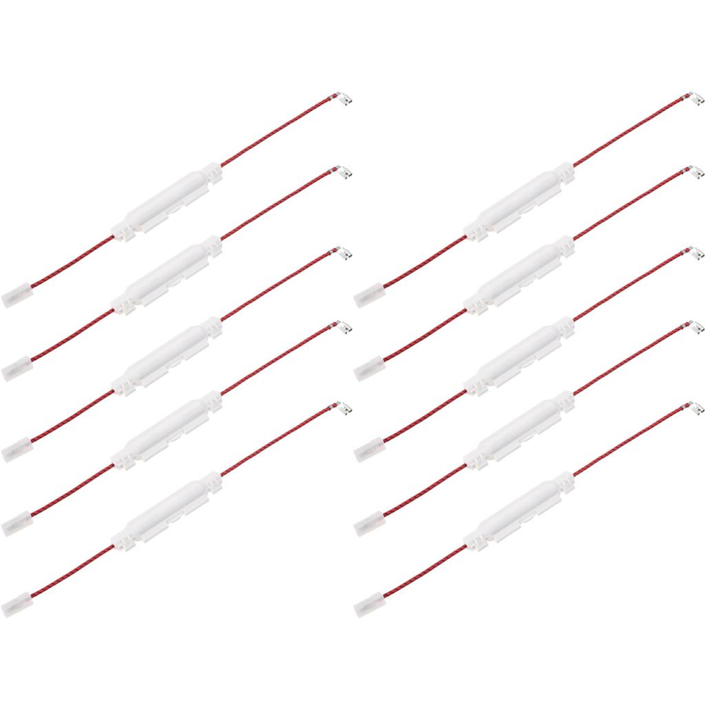 Pack of 10 Microwave Oven Fuses 5KV/0.85A Oven Insurance Microwave Oven Accessory Plastic Texture Easy to Use Cable