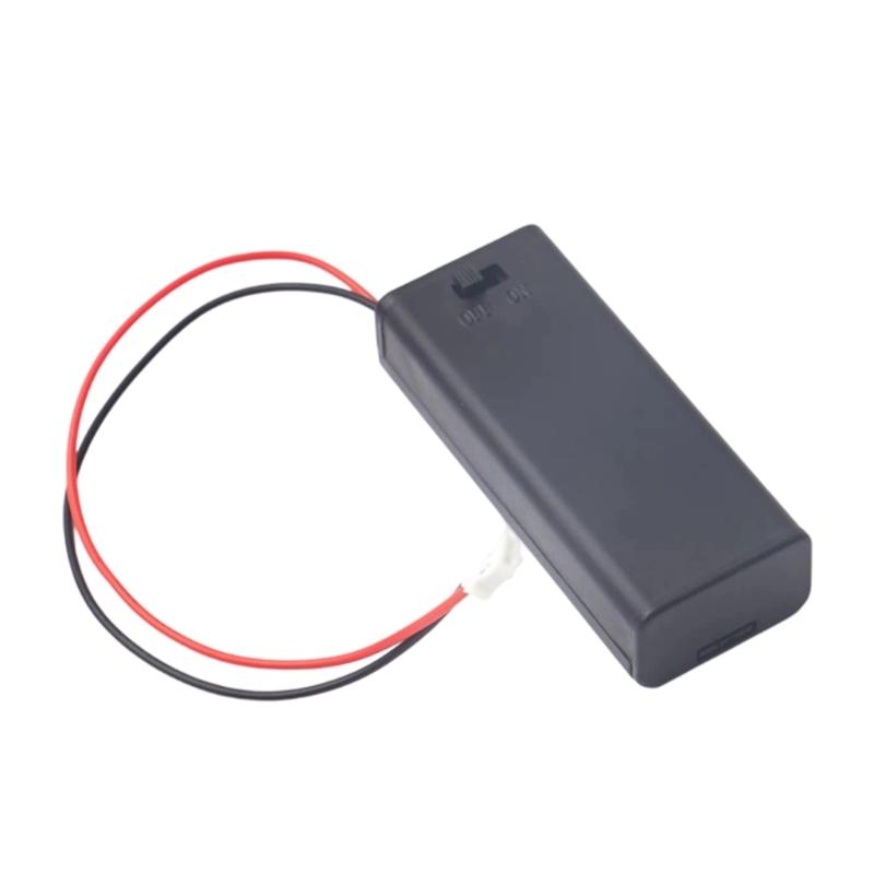 

ABS Plastic 2 Section 3A Battery Holder Case Cover for DIY Electronics Projects and Industrial Equipment