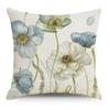 Art Floral Cotton and Linen Pillow Case Car Pillow Sofa Cushion
