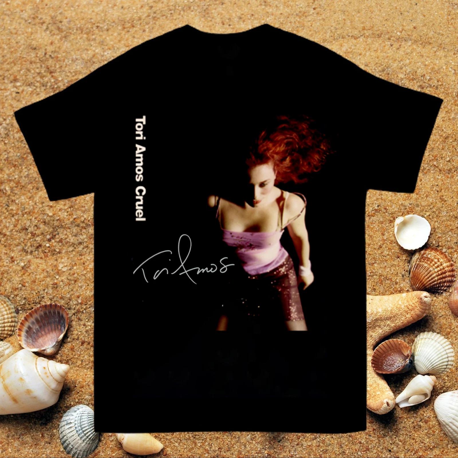 Men s and Women s T-shirts Collection Tori Amos Singer Cotton Black All Size Unisex T-Shirt XXL
