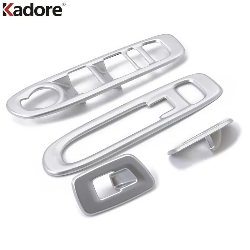 Car Inner Door Armrest Window Lift Switch Button Panel Cover Trim For Jeep Compass 2017-  Matte Interior Accessories