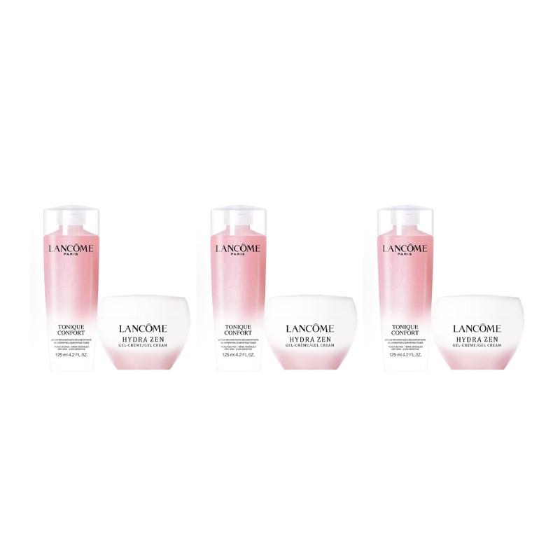 Lancôme Новый Маленький Пудровый Дорожный Набор Успокаивающий и Увлажняющий + 125мл*3+15мл*3 розовый