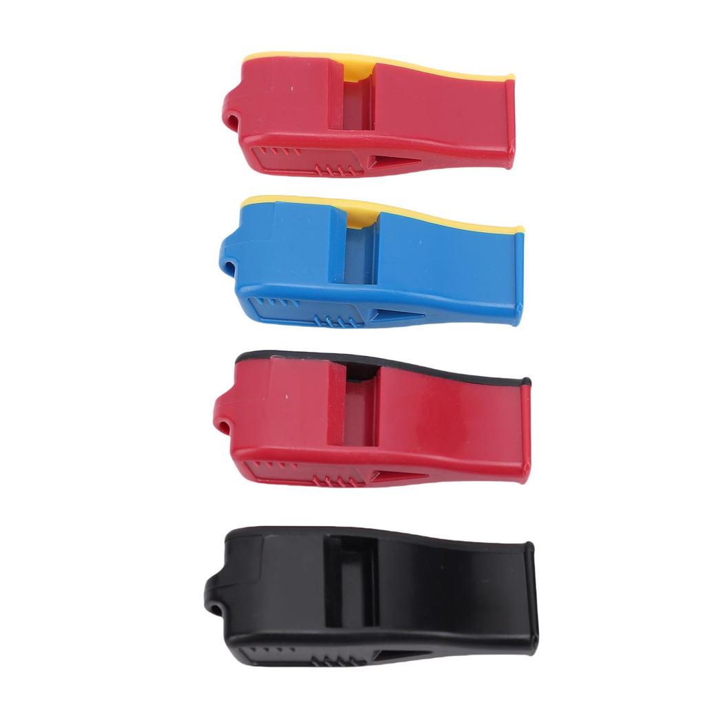 4pcs Sports Whistle Loud Crisp Sound Whistle with Lanyard for Volleyball Basketball Soccer Referees