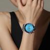 Casio 100 Meters Waterproof Fashion Quartz Steel Strap Same Style for Men and Women Blue Dial MTD-125D-2A3V