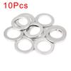 X AUTOHAUX Ablassschraubendichtung Ablassschraubendichtung M18 90471-PX4-000 Kompatibel mit Honda, Silberfarben, 10er-Pack