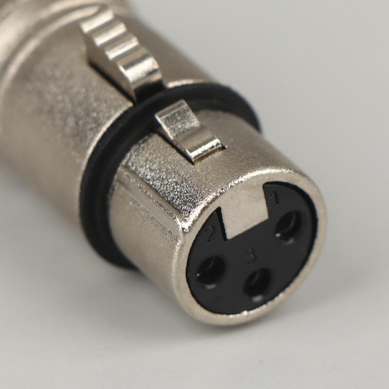 1/2Pcs 6.5Mm Stereo 1/4" Trs Male To Xlr 3Pin Female & Male Stereo Balanced Audio Connectors 1/4 Inch Trs To Xlr Adapter Set