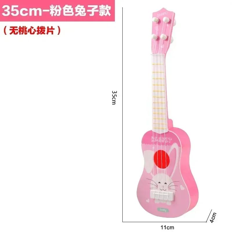 Dětská kytara Hudební nástroj Ukulele Hudební Montessori hračky pro děti Učení Vzdělávací hračky Vánoční dárek k narozeninám