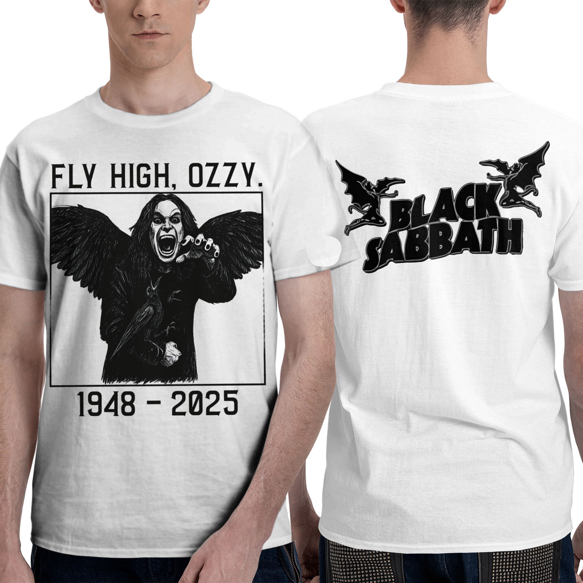 

Футболка в память об Оззи Осборне Black Sabbath Мужская Женская 100% Хлопок Футболка С Круглым Вырезом С Коротким Рукавом Уникальная Одежда 4XL