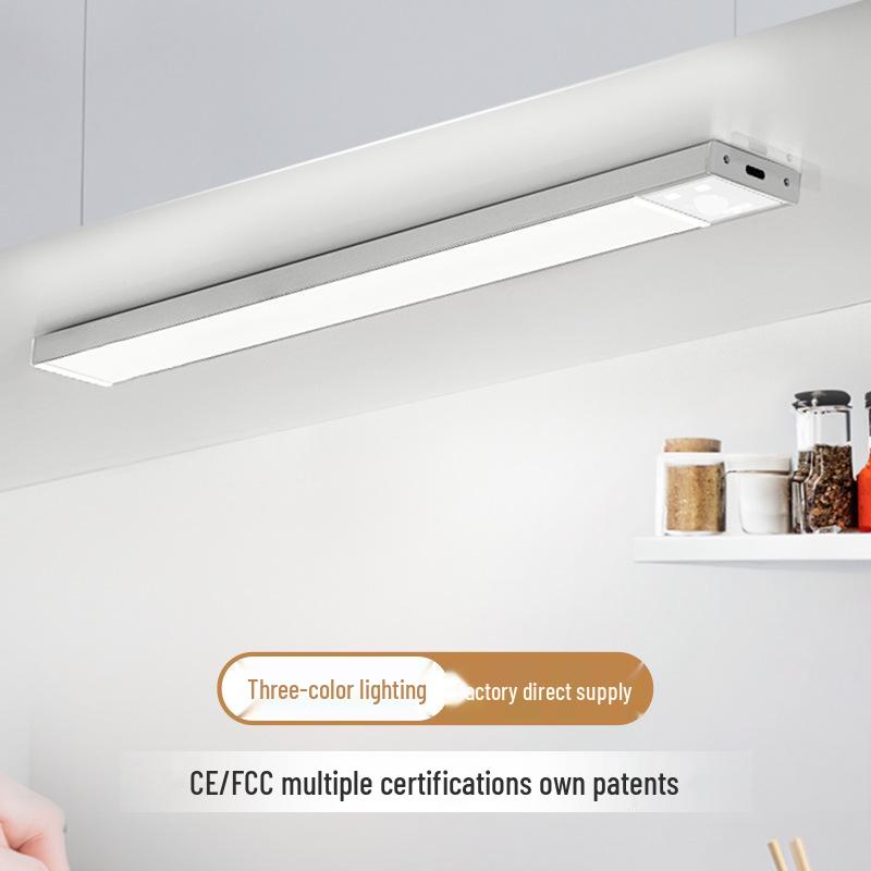 Rechargeable Magnetic Induction LED Night Light for Wardrobes, Cabinets, and More; No Wiring Needed
