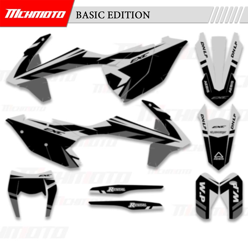 MCHMFG Graphics Backgrounds Decal Stickers Kit For KTM 125 250 300 350 450 SX SXF 2016 2017 2018 EXC EXC-F XCW 2017 2018
