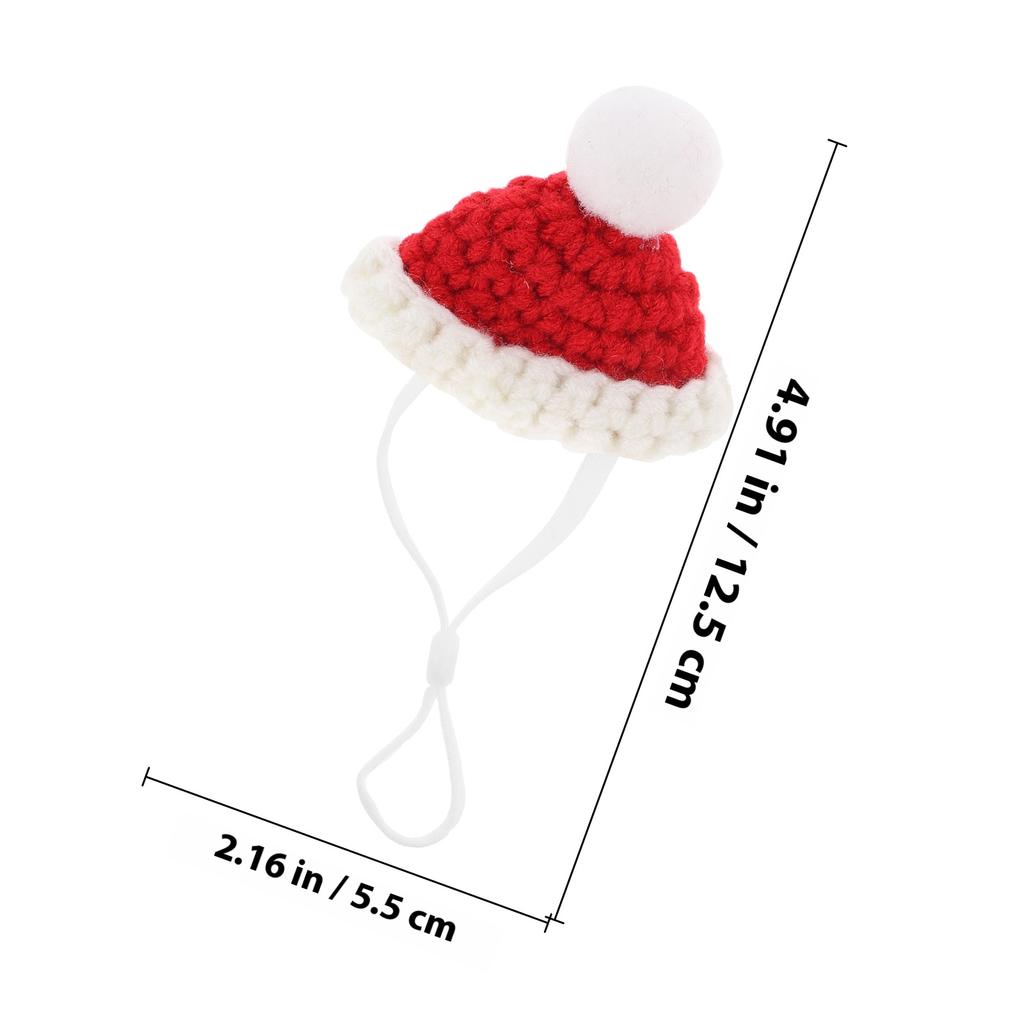 Decorative Chinchilla Hat Adorable Pet Costume Accessory for Small Pets Reptiles Cosplay Hamster Knitted Hat Pet Cosplay Costume