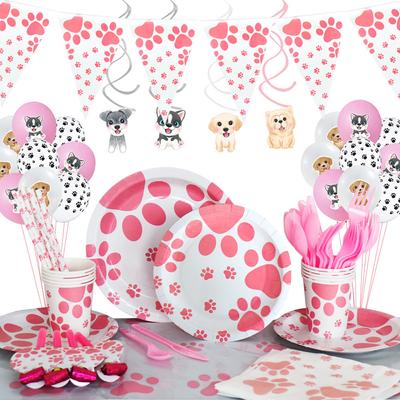 Spot Popular Birthday Decoration Party Supplies Pennant Pet Dog Dog Birthday Decoration Dog Paw Balloon