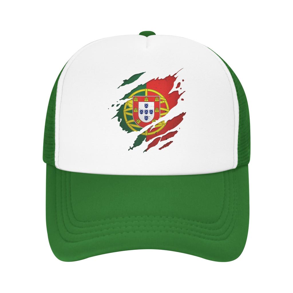 Portugal Flag Portuguese Mesh Baseball Caps Unisex Fashion Sun Caps  Dad Hat Adjustable Summer Trucker Hat