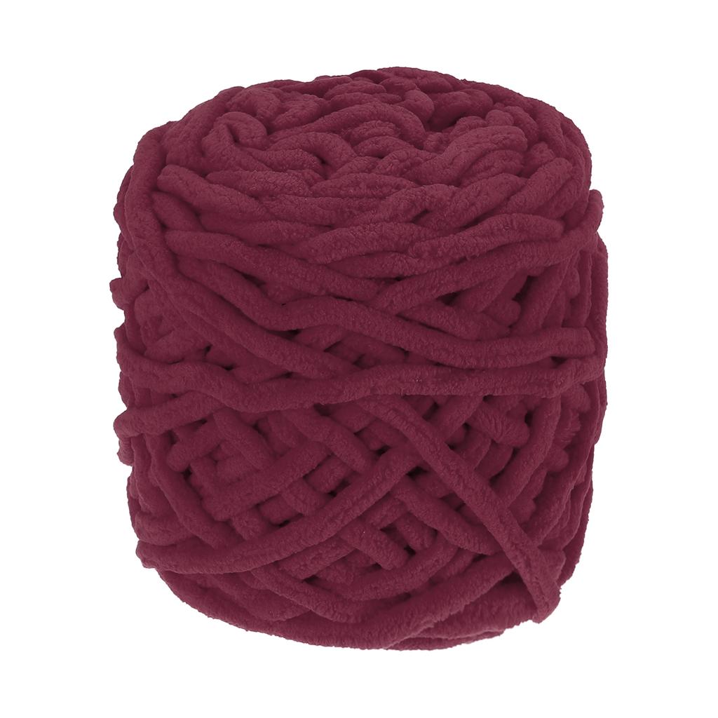 Chenille Chunky Yarn Plush Bulky Thick Fluffy for Crochet Soft Velvet Blanket for Sweater Hand Knitting Crocheting 45 M/49 Yard