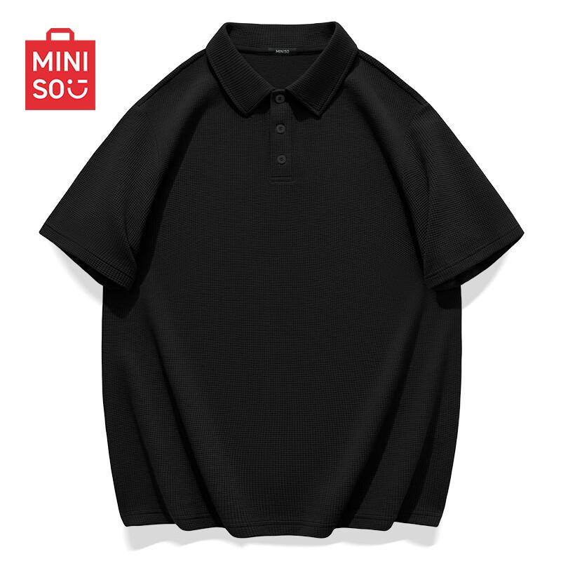 MINISO Men's Waffle Polo Shirt