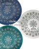 Hiroi Mino Ware Dinnerware Set, 5-Piece "Moroccan" M-mode, Stylish, Dishwasher and Microwave Safe, Made In Japan (White)