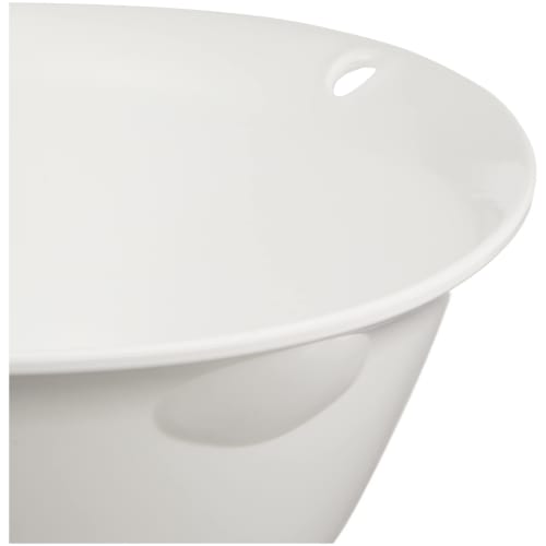Risu Bowl, White, 24cm (2.2L Capacity), H&H Antibacterial and Stain-Resistant, Made In Japan
