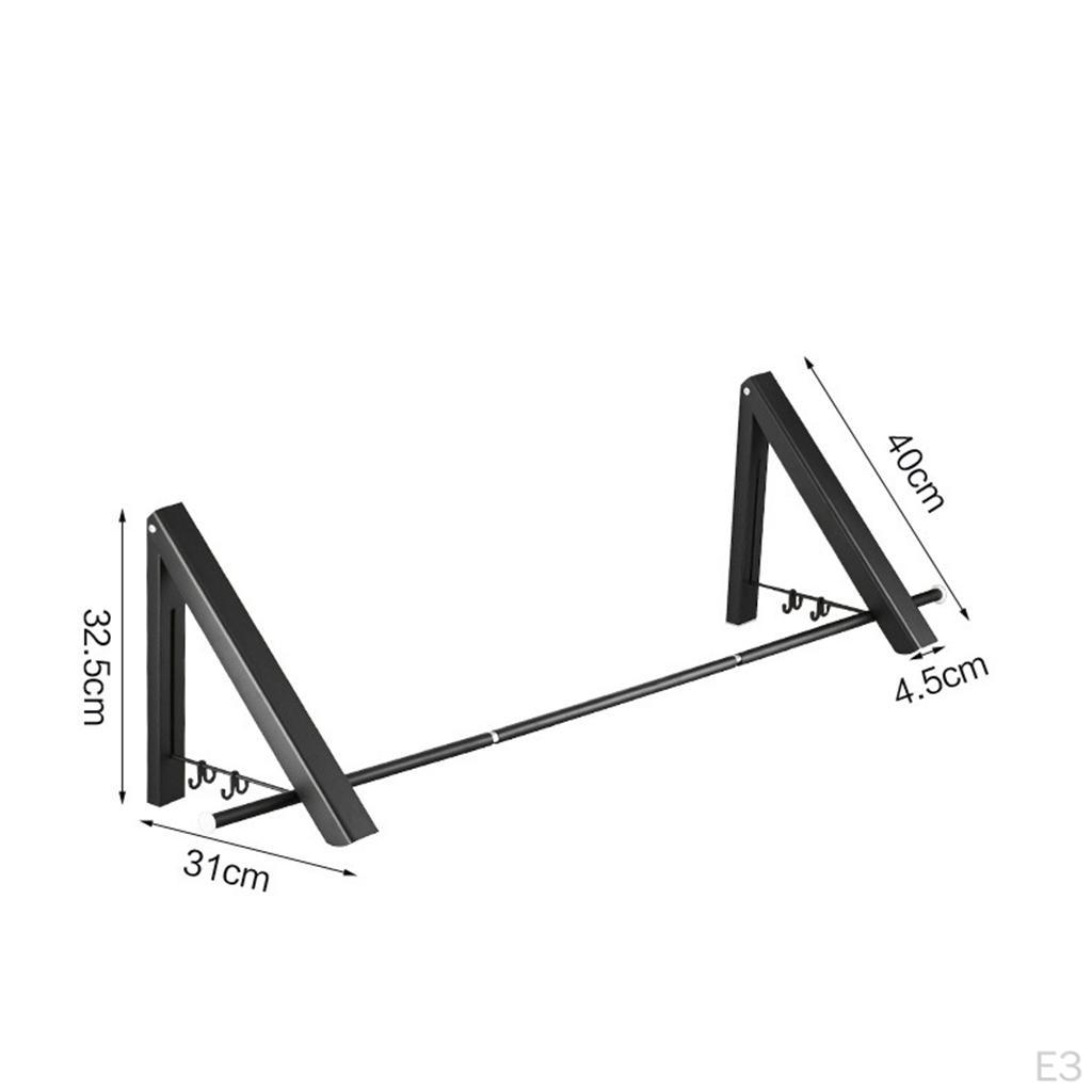 Aluminum Alloy Folding Wall Clothes Hanger
