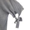ESTNATION Short Sleeve V Neck Knit 38 Gray Women Used