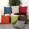 45x45cm Thicken Solid Color Linen Sofa Cushion Cover Throw Pillowcase Home Living Room Decoration