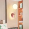 Creative bedroom cartoon bear wall lamp children's room balloon lamp macaron wall lamp decoration atmosphere lighting fixture