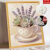 Lavender pearl painting handmade DIY 5D creative ornaments living room home decoration painting with succulents