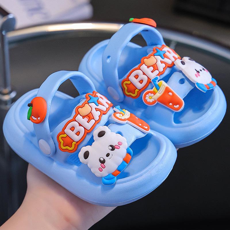 Girls Sandals Children Summer Baby Indoor Soft Bottom Infant Anti-slip Rabbit Slippers Boys Soft Bottom Sandal Slippers