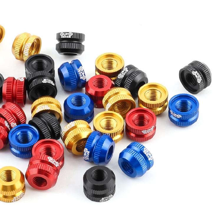 2Pcs Bicyles Inner Tube Valves Nut Replacements for most Mountain Bicyles